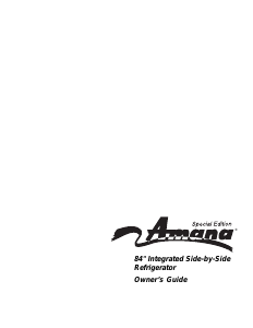 Bruksanvisning Amana S148CA01 Kyl-frys