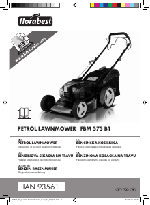 Manual Florabest FBM 575 B1 Lawn Mower