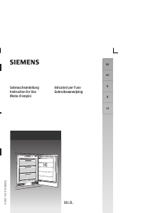 Handleiding Siemens GU15DA55 Vriezer