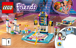 Käyttöohje Lego set 41372 Friends Stephanien voimistelunäytös