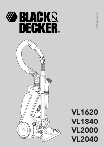 Mode d’emploi Black and Decker VL2000 Aspirateur
