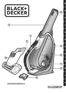 Manual Black and Decker DVJ325BFSP Vacuum Cleaner