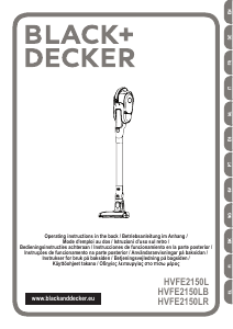 Manual Black and Decker HVFE2150L Vacuum Cleaner