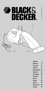 Manual de uso Black and Decker ACV1205T Aspirador de mano