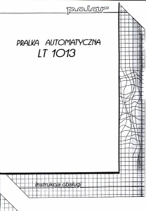 Instrukcja Polar LT 1013 Pralka