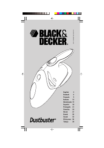 Käyttöohje Black and Decker V3603 Dustbuster Käsipölynimuri