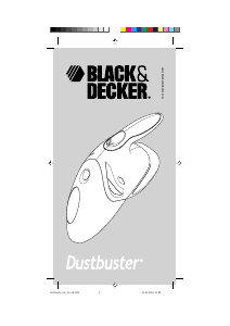 Manual Black and Decker V3600 Dustbuster Handheld Vacuum