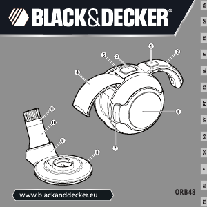 Bruksanvisning Black and Decker ORB48 Håndholdt støvsuger