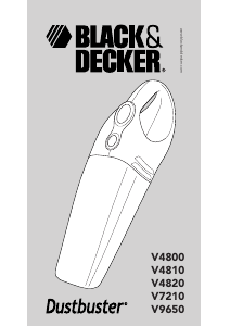Bruksanvisning Black and Decker V4800 Dustbuster Handdammsugare