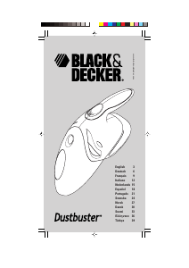 Manual Black and Decker V2403 Dustbuster Handheld Vacuum