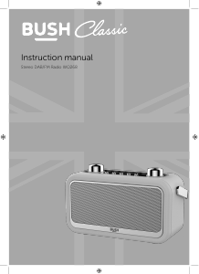 Bruksanvisning Bush WO268 Radio