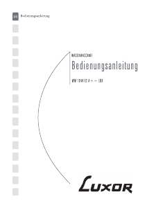 Bedienungsanleitung Luxor WM 1044 F2 A++ LUX Waschmaschine