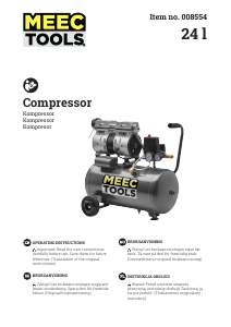 Bruksanvisning Meec Tools 008-554 Kompressor