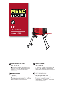 Manual Meec Tools 009-968 Wood Splitter