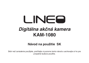 Návod Lineo KAM-1080 Akčná kamera