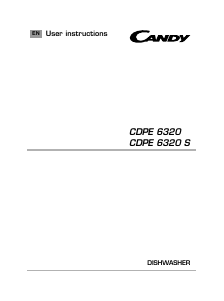 Handleiding Candy CDPE 6320S-80 Vaatwasser