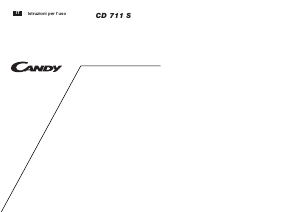 Manuale Candy CD 711 S Lavastoviglie