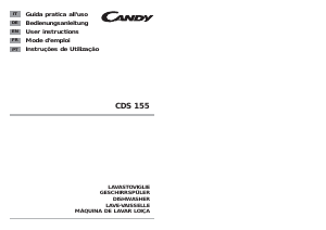 Handleiding Candy CDS 155X-S Vaatwasser