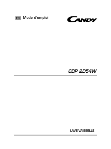 Mode d’emploi Candy CDP 2D54W-47 Lave-vaisselle
