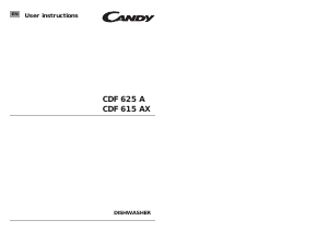 Handleiding Candy CDF 625 AS AUS Vaatwasser