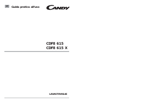 Manuale Candy CDF8 615X/1-AUS Lavastoviglie