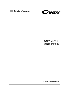 Mode d’emploi Candy CDP 7277L-47 Lave-vaisselle