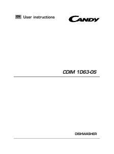 Handleiding Candy CDIM 1D63-OS Vaatwasser