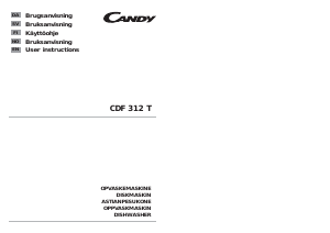 Handleiding Candy CDF312T-86S Vaatwasser