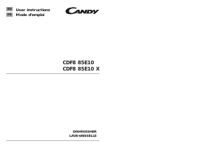 Mode d’emploi Candy CDF8 85E10X-S Lave-vaisselle