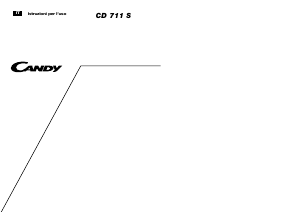 Manuale Candy CD 711S/1 Lavastoviglie