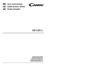 Mode d’emploi Candy CD 132/1 L-S Lave-vaisselle
