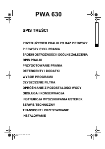 Instrukcja Polar PWA 630 Pralka