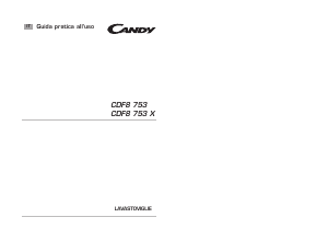 Manuale Candy CDF8 753-01 Lavastoviglie
