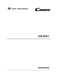 Handleiding Candy CDI 6061-80 Vaatwasser
