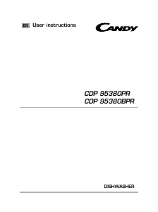 Handleiding Candy CDP 95380BPR-80 Vaatwasser