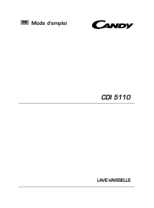 Mode d’emploi Candy CDI 5110-47 Lave-vaisselle