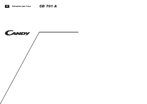 Manuale Candy CD 701 NIT Lavastoviglie