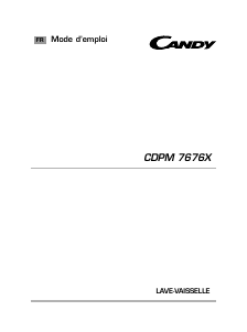 Mode d’emploi Candy CDPM 7676X-47 Lave-vaisselle