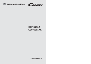Manuale Candy CDF 625 A-01 Lavastoviglie