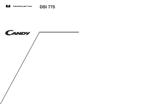 Manuale Candy DSI 775 W Lavastoviglie
