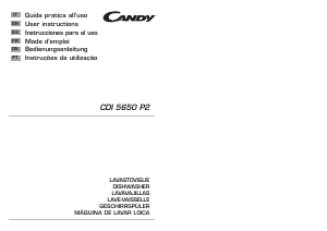 Mode d’emploi Candy CDI 5650 P2-S Lave-vaisselle