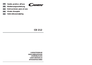 Mode d’emploi Candy CD 212A-40 S Lave-vaisselle