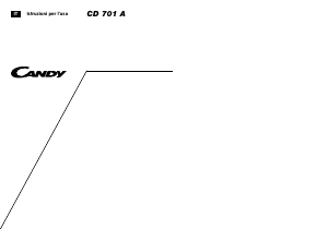 Manuale Candy CD 701 NRFV Lavastoviglie