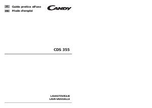 Mode d’emploi Candy CDS 355 W-47 Lave-vaisselle