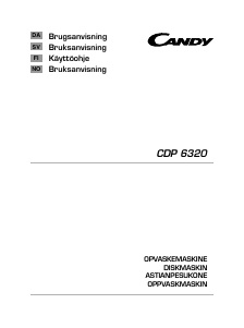 Brugsanvisning Candy CDP 6320/1-86 Opvaskemaskine