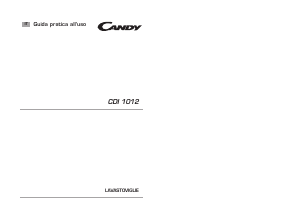 Manuale Candy CDI 1012/2-02 Lavastoviglie