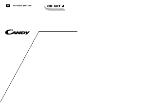 Manuale Candy CD 601 IT Lavastoviglie
