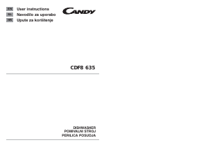Handleiding Candy CDF8 635-S Vaatwasser