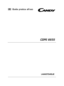 Manuale Candy CDPE 6655-01 Lavastoviglie