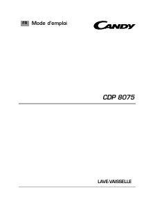 Mode d’emploi Candy CDP 8075-47 Lave-vaisselle